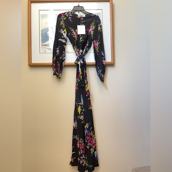 Diane von Furstenberg Waist Tie Maxi Dress - Picture 2 of 5